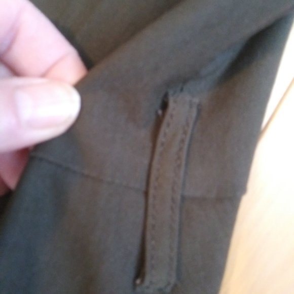 INC Floral Embroidered Trench Coat XXL NO BELT venetian moss green - Picture 15 of 15